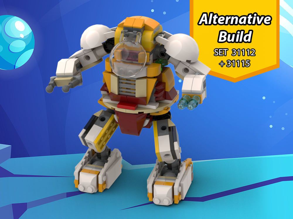 Mech Astronaut 31112 + 31115 Alternative Build