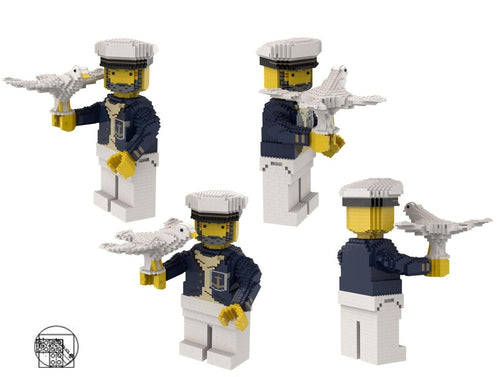 Maxi Figure Sea Captain With Seagull