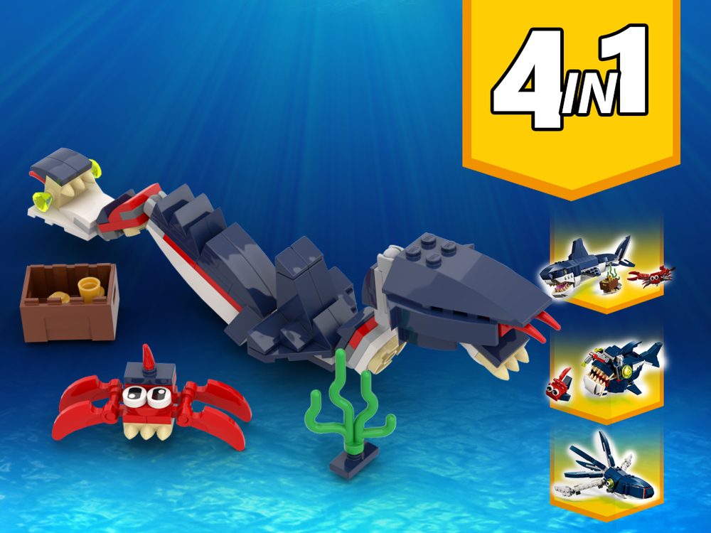 Sea Snake Modification 31088 Sea Snake Alternative Build – MOCBoxing®