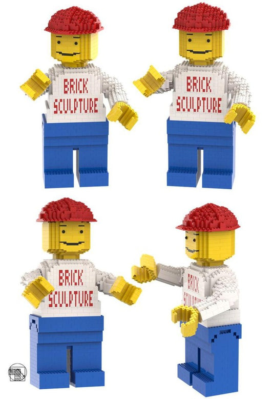 MOC-136730-1: Maxi Figure Bricksculpture Worker