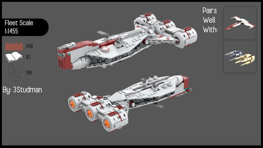 MOC-160250-1: Fleet Scale Republic Frigate (CR-70 Charger)