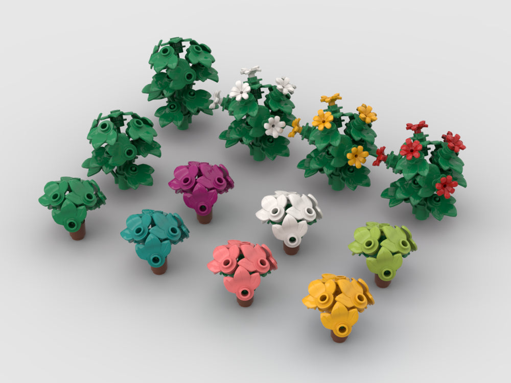 MOC-119510-1: Colorful Bushes #2 For Modular Models