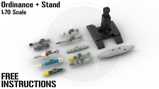 Aircraft Ordinance + STAND - 1:70 Scale | Free Instructions