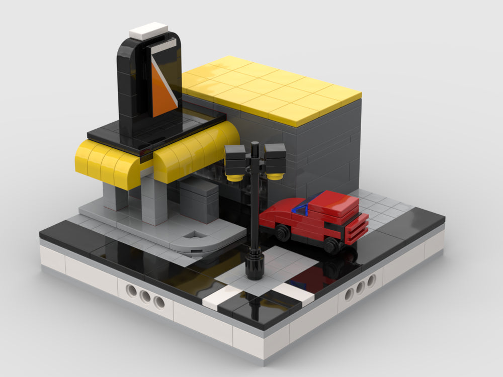 MOC-32334-1: Gas Station For Modular City