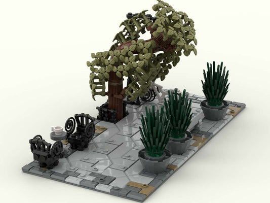 MOC-136755-1: Italian Promenade With Hanging Tree