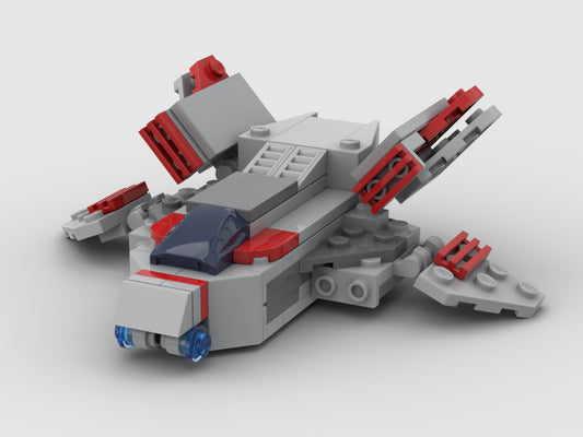 MOC-32300-1: Captain Marvel Fighter Jet Mini Model