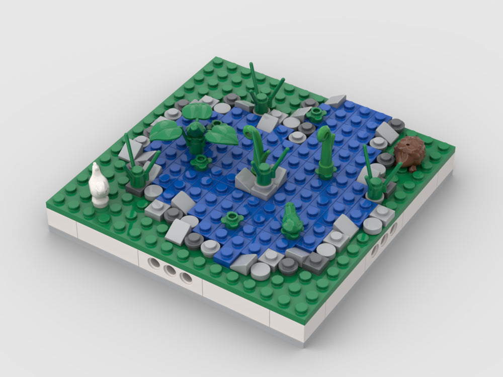 MOC-34474-1: Lake For A Modular Village