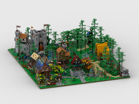 MOC-176248-1: Medieval Diorama - Display For Sets: 10305, 40567, 40601, 21325, 10332, 43242