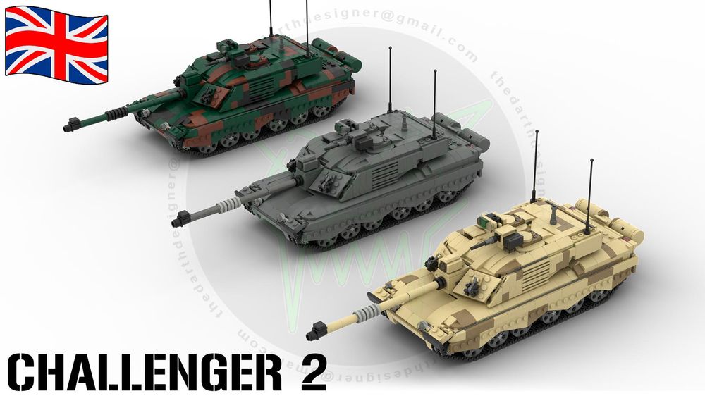 MOC-140951-1: CHALLENGER 2 | Main Battle Tank | MBT - 1:35 Scale (V2)