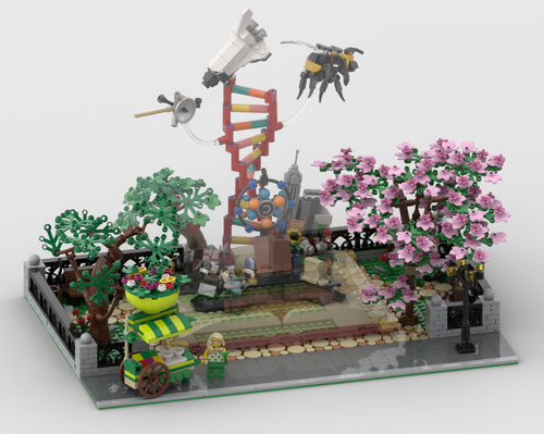 Modular STEM Park - Display For Set 21355 The Evolution Of STEM