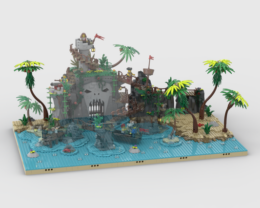 Pirates Diorama - Display For Set 910038-1 - Ominous Isle