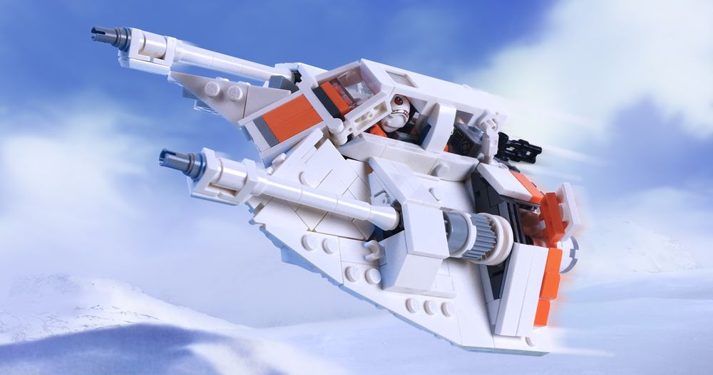 2Bricks Ultimate Minifig-scale Snow Speeder!