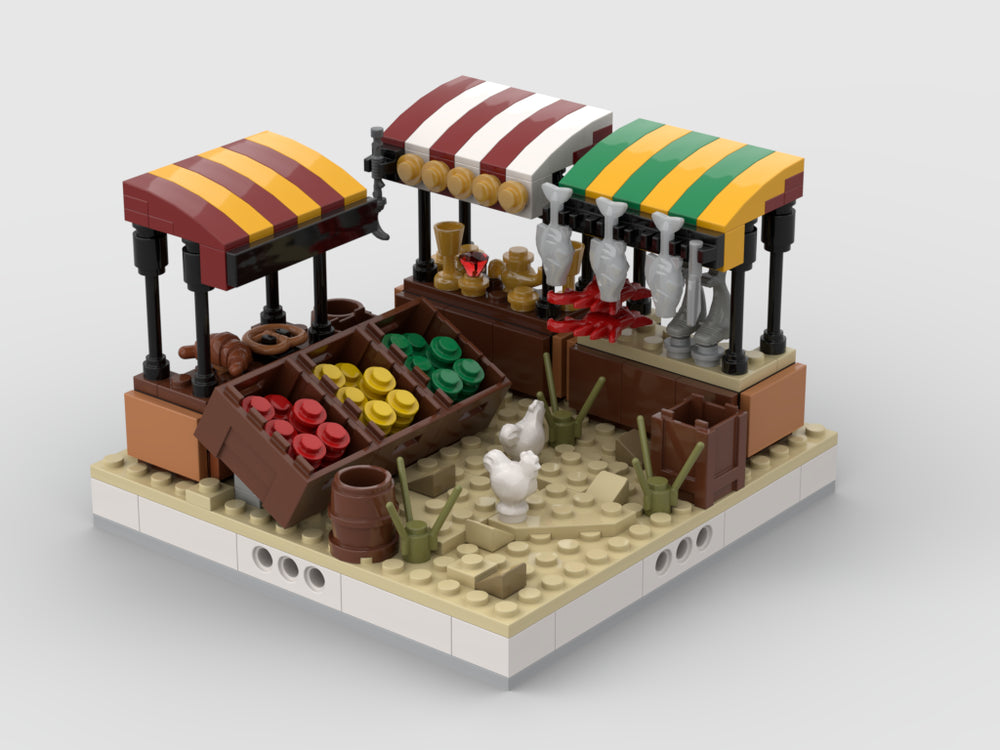 Desert Street Market For A Modular Desert Village