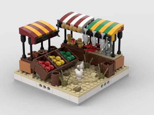 Desert Street Market For A Modular Desert Village