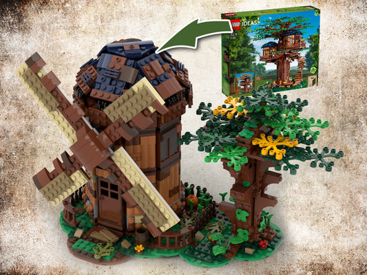 MOC-52517-1: 21318 Windmill Alternative Build