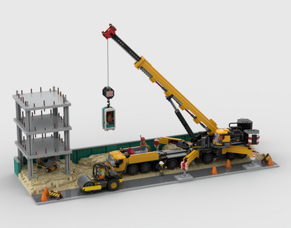 Modular Construction Site - Display For Sets: 60409 + 60401 + 952403