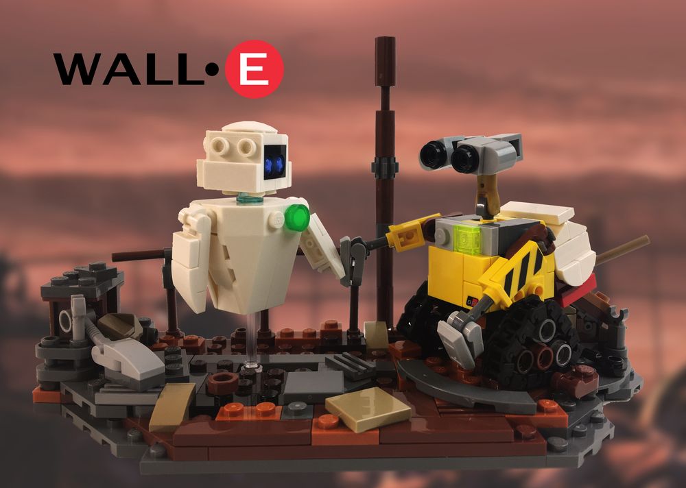 MOC-126720-1: Mini Wall E And Eve Diorama!