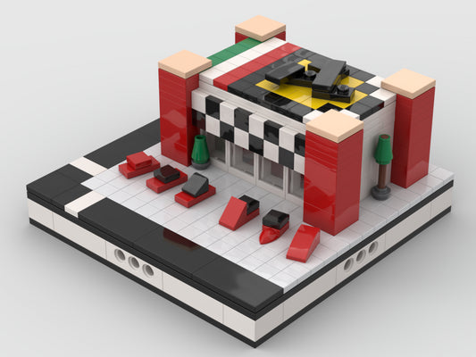 MOC-31634-1: Ferrari Shop For A Modular City