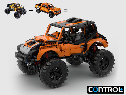 MOC-102162-1: 42126 + 42099 Alternative Design 4X4 Off Road Jeep With RC (Control+)