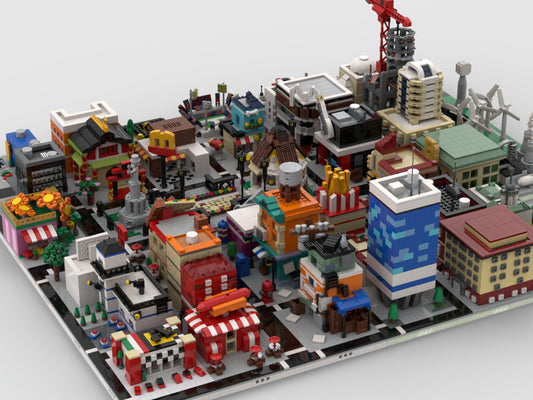 MOC-33015-1: Modular City | build from 41 different mocs