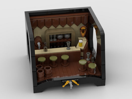 MOC-40908-1: Medieval Tavern With A Special Stand