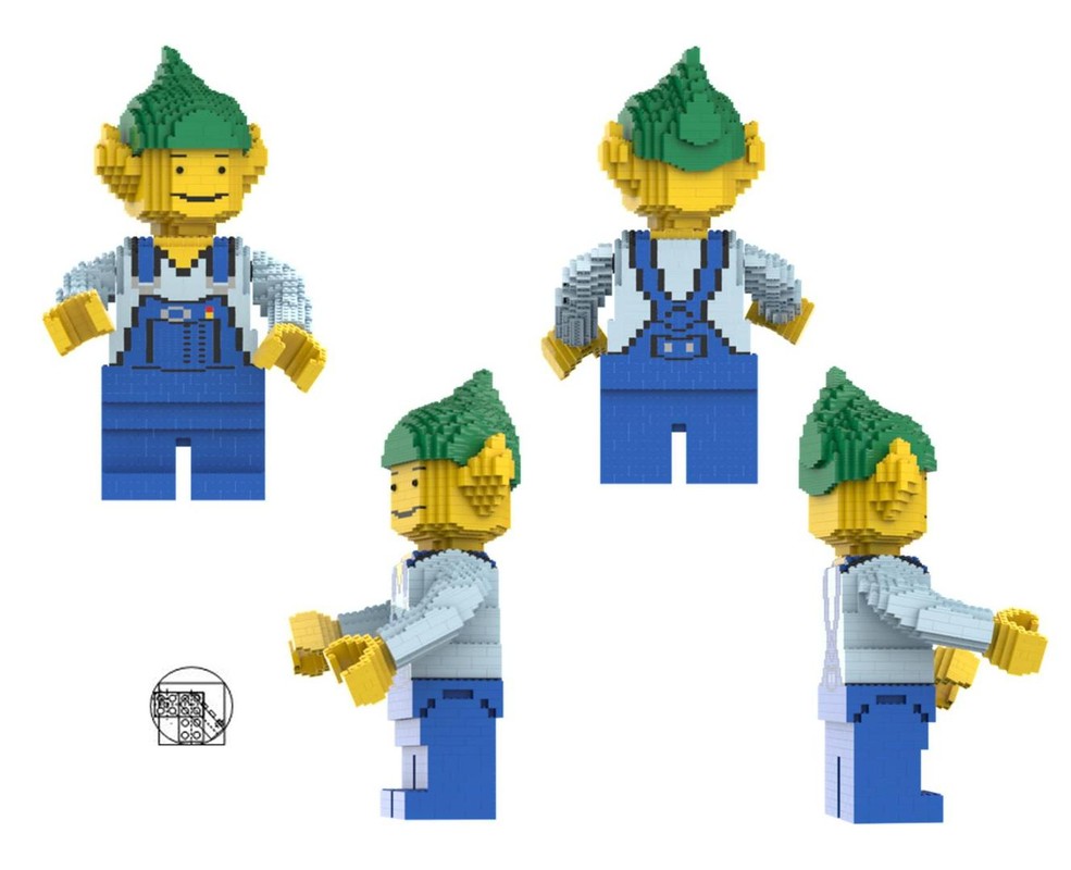 Maxi Figure Light Blue Short And Overalls