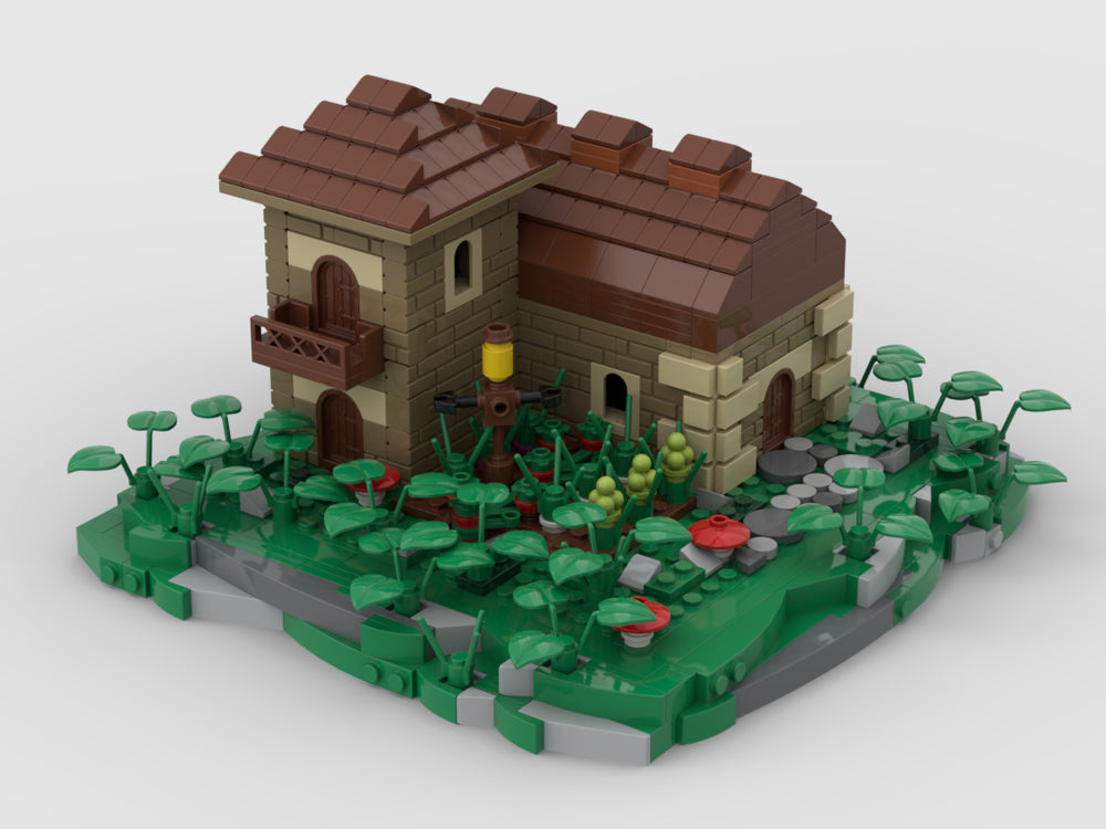 MOC-35372-1: Village House Diorama