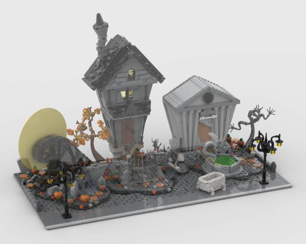 Modular Display For Set 21351 - Tim Burton's The Nightmare Before Christmas