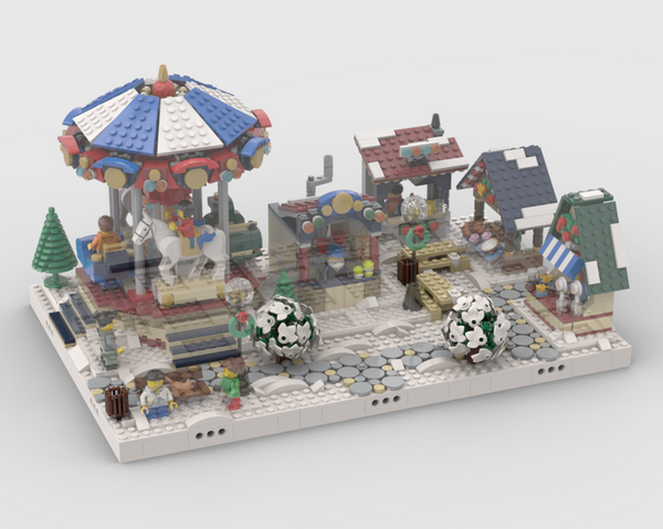 Winter Village - Display For Set 10235 - Winter Village Market (Prepacked - Next Day Shipping)