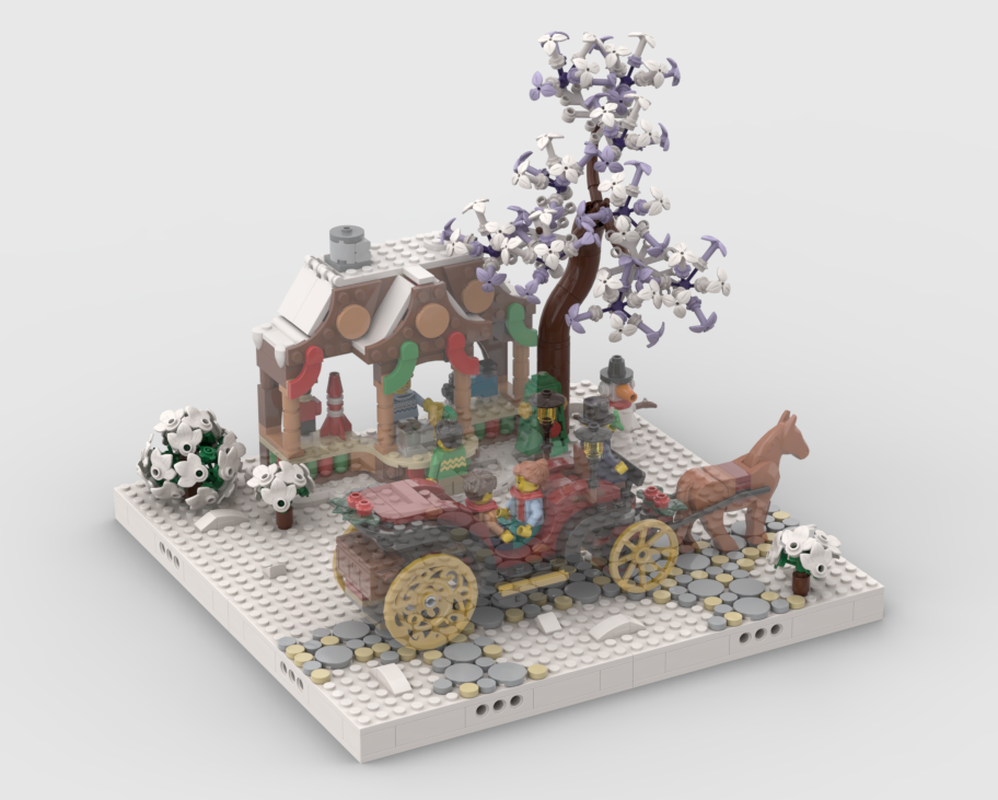 Winter Village - Display For Set 40602+40603