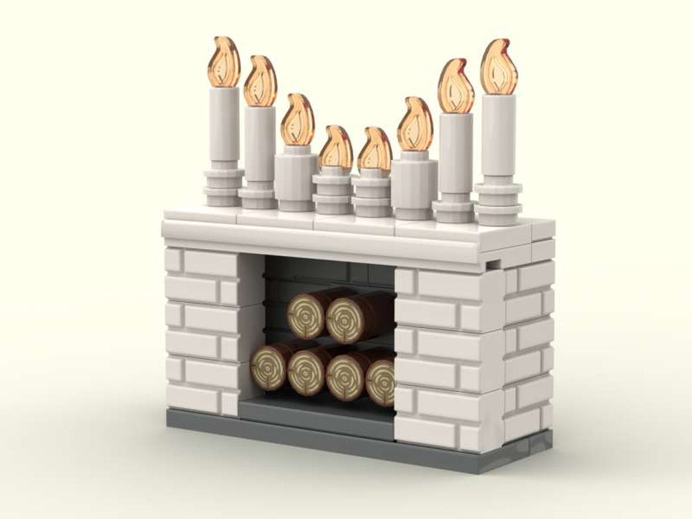 White Brick Fireplace