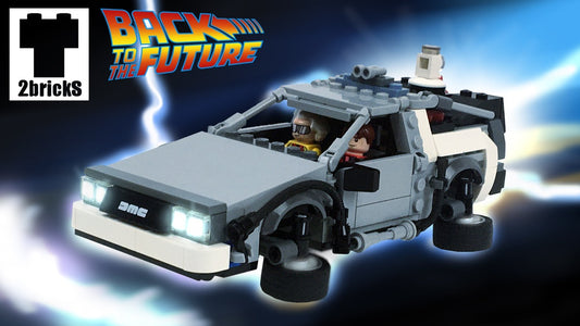 MOC-109680-1: Doc And Marty's Time Machine Car!