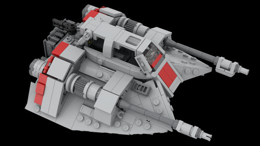 MOC-125972-1: 2Bricks Ultimate Minifig-scale Snow Speeder! (Alternate Color Scheme)