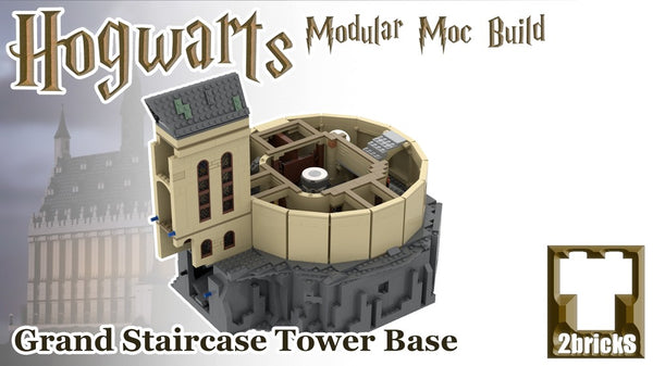 Large Round Tower Base - Magic School Modular MOCs Part 5