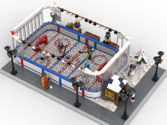 Modular Winter Ice Hockey Rink