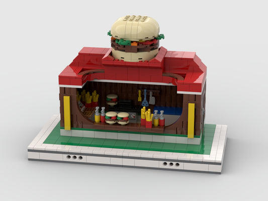 Burger Stand For Modular Amusement Park