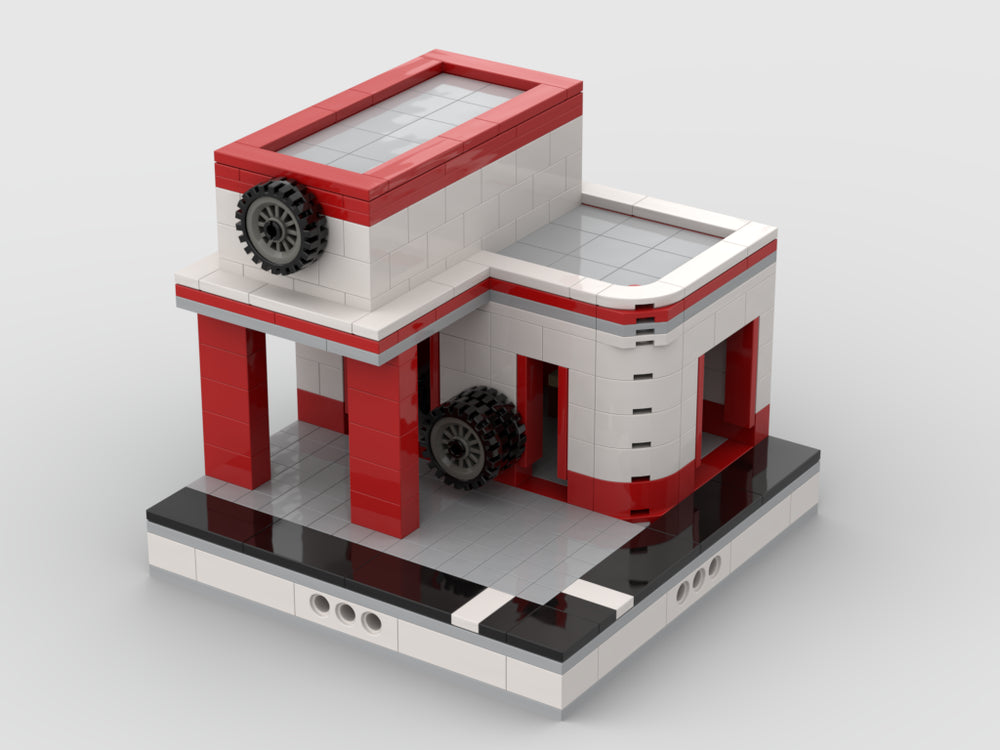 MOC-33928-1: Garage For A Modular City