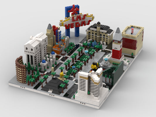 Mini Modular City Las Vegas | Build From 11 MOCs