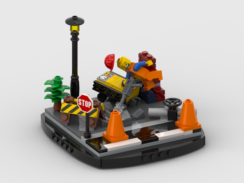 MOC-163449-1: Road Construction Scene