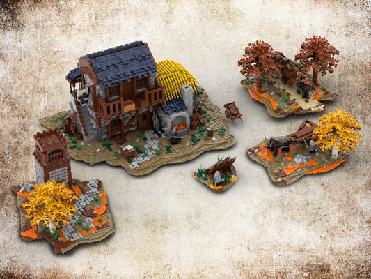 MOC-43257-1: Medieval set| Build from 5 MOCs