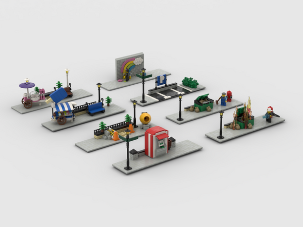Modular Corner Pack #3+#4 - Turn Every Modular Model Into A Corner