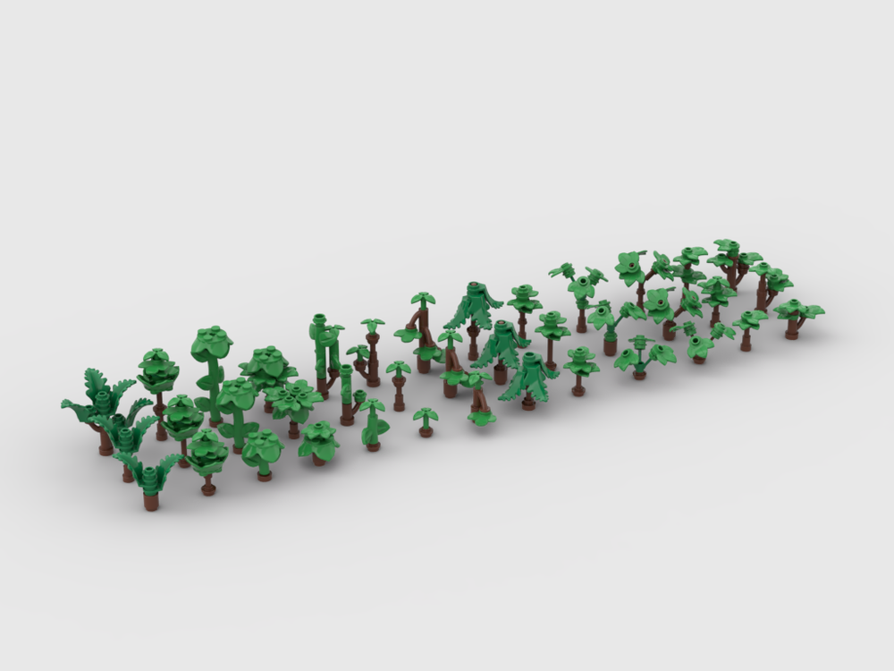 Mini Scale Trees Pack #2 (39 Designs) – MOCBoxing