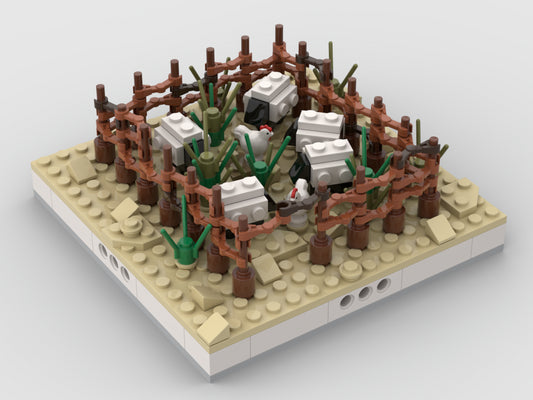 Herd Of Sheep For A Modular Desert Village