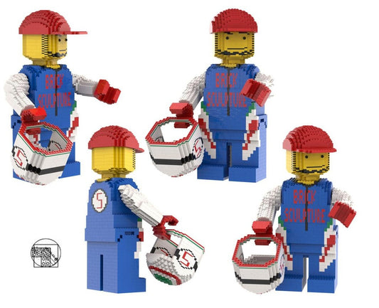 Maxi Figure Blue-White Formula Driver