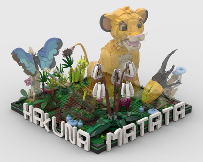 Hakuna Matata - Display For Set 43247 + 21342