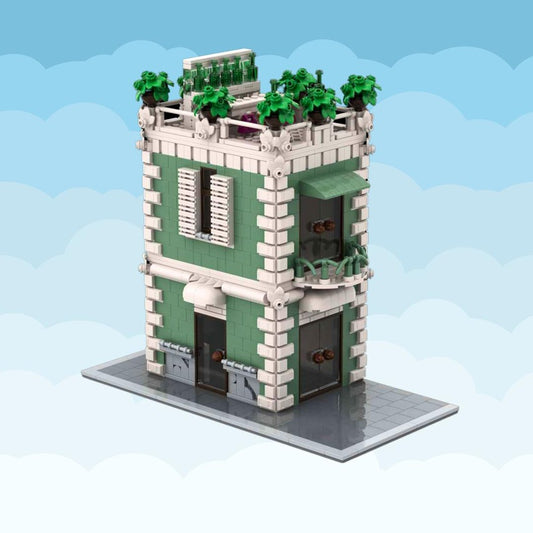 MOC-161182-1: Sand Green Italian Building