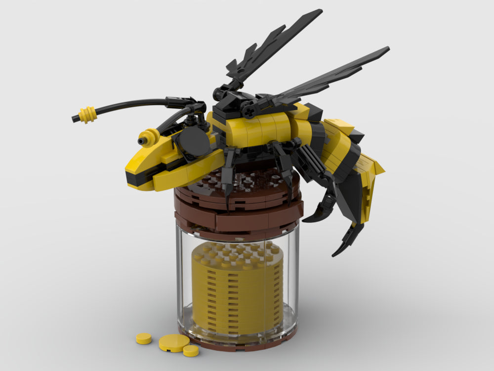 MOC-51907-1: Bee On A Jar Of Honey