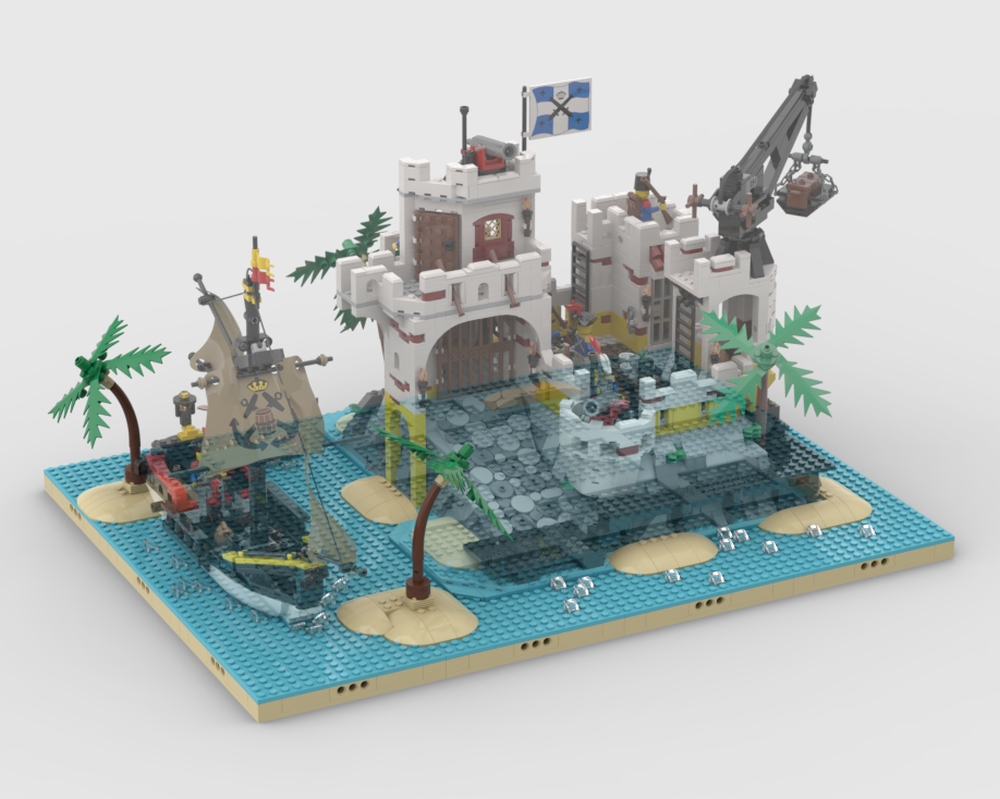 Pirates Diorama - Display For Set 10320 - Eldorado Fortress