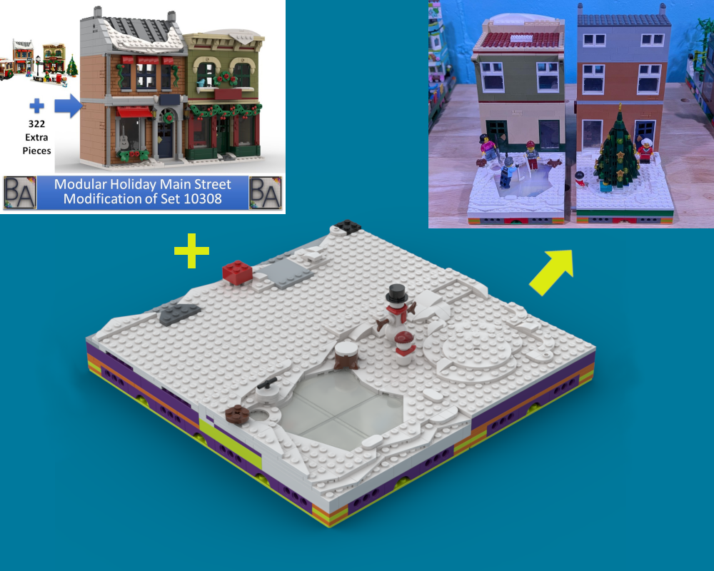 MILS Base For Modular Holiday Main Street By Brick Artisan