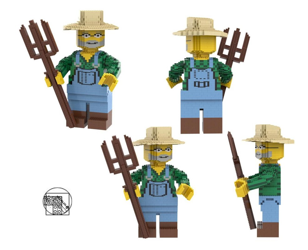 Maxi Figure Farmer With Pitchfork